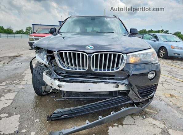 5UXWX9C53G0D75782 2016 BMW X3 Black Вид спереду