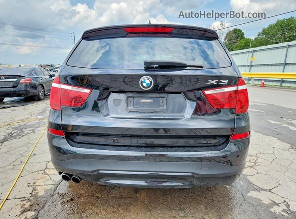 5UXWX9C53G0D75782 2016 BMW X3 Black Вид ззаду