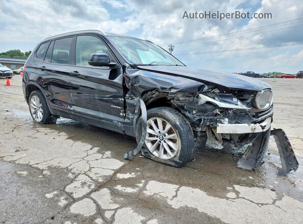 5UXWX9C53G0D75782 2016 BMW X3 Black Передня права чверть
