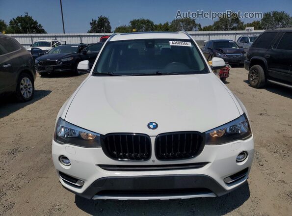 5UXWX9C53G0D79993 2016 BMW X3 White Вид спереду
