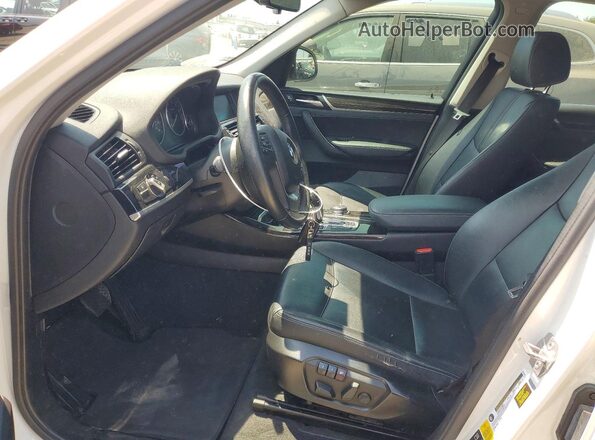 5UXWX9C53G0D79993 2016 BMW X3 White Вид салону спереду