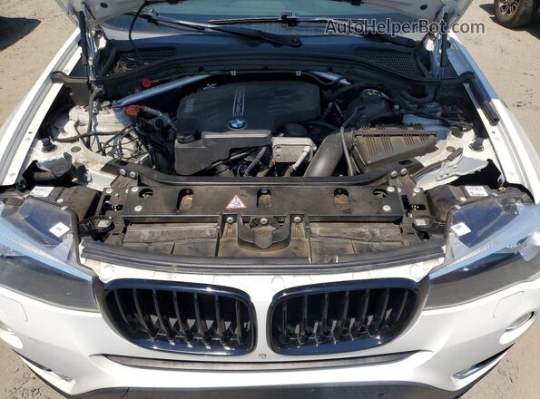 5UXWX9C53G0D79993 2016 BMW X3 White Вид підкапотного простору