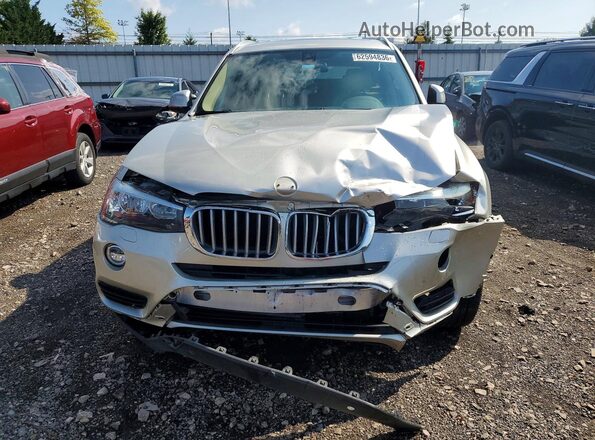 5UXWX9C53G0D90993 2016 BMW X3 Beige Widok z przodu