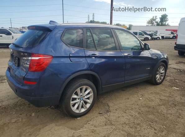 5UXWX9C53H0T07741 2017 BMW X3 Blue Rear right