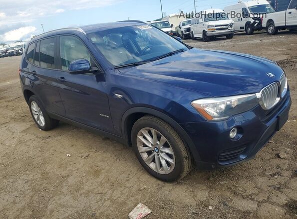 5UXWX9C53H0T07741 2017 BMW X3 Blue Front right
