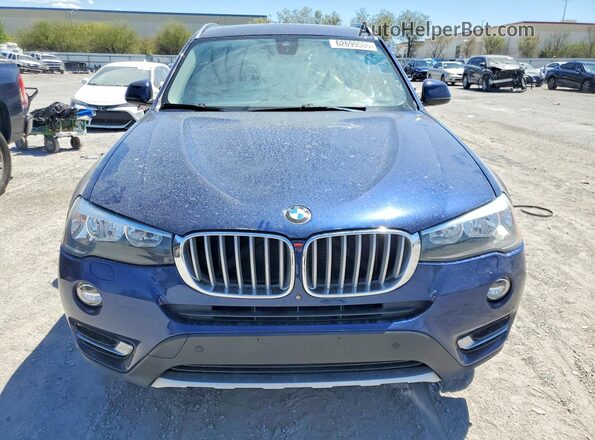 5UXWX9C54H0T00667 2017 BMW X3 Синий Вид спереди