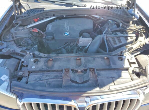 5UXWX9C54H0T00667 2017 BMW X3 Синий Вид задней части салона