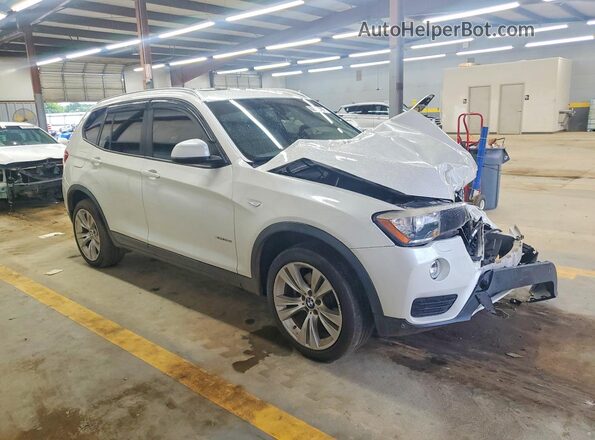 5UXWX9C55G0D64539 2016 BMW X3 Белый Передняя правая четверть