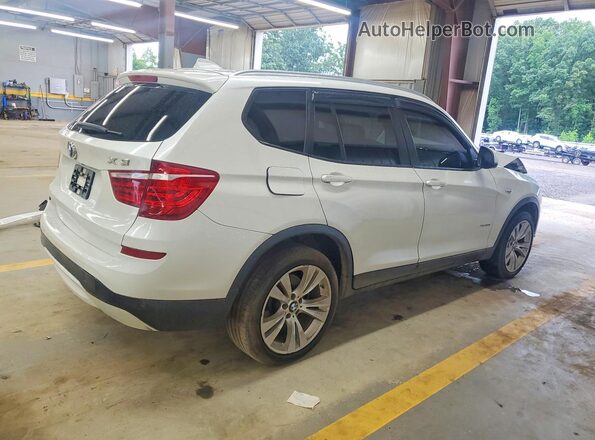 5UXWX9C55G0D64539 2016 BMW X3 Белый Задняя правая четверть