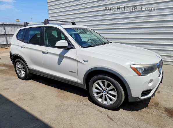 5UXWX9C55G0D69403 2016 BMW X3 White Front right