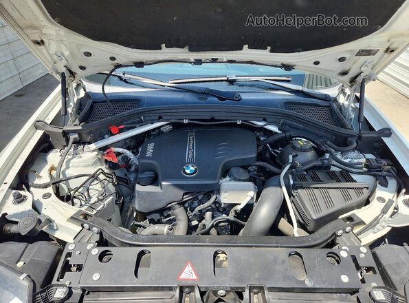 5UXWX9C55G0D69403 2016 BMW X3 White Engine compartment view