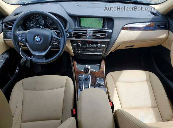 5UXWX9C55G0D82779 2016 BMW X3 Blue წინა პანელის ხედი
