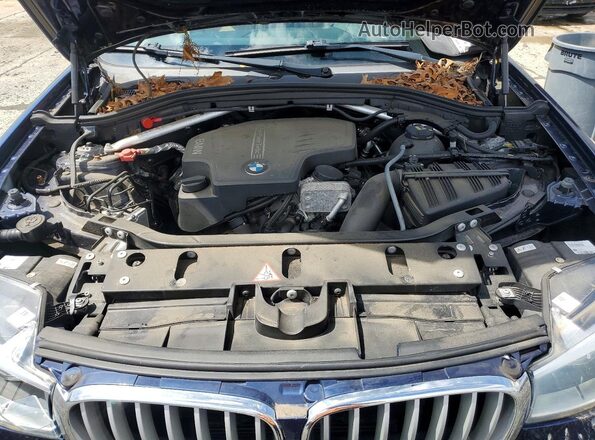 5UXWX9C55G0D82779 2016 BMW X3 Blue უკანა სალონის ხედი