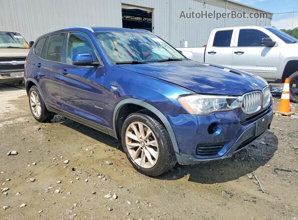 5UXWX9C55G0D82779 2016 BMW X3 Blue წინა მარჯვენა