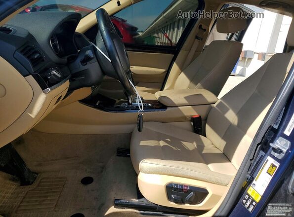 5UXWX9C55G0D92115 2016 BMW X3 Синий Вид салона спереди