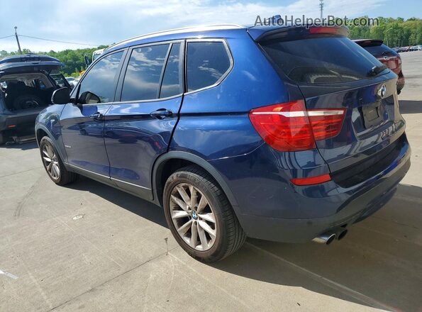 5UXWX9C55G0D92115 2016 BMW X3 Синий Задняя левая четверть