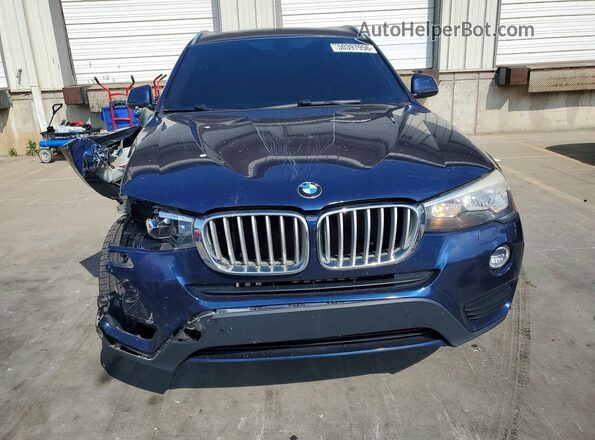 5UXWX9C55G0D92115 2016 BMW X3 Синий Вид спереди