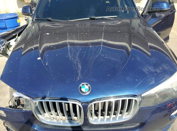 5UXWX9C55G0D92115 2016 BMW X3 Синий Вид подкапотного пространства