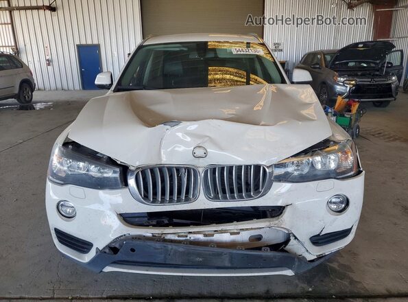 5UXWX9C55H0D99213 2017 BMW X3 White წინა ხედი