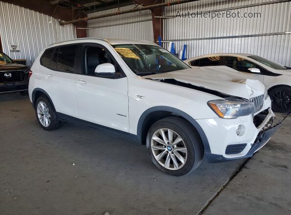 5UXWX9C55H0D99213 2017 BMW X3 White წინა მარჯვენა