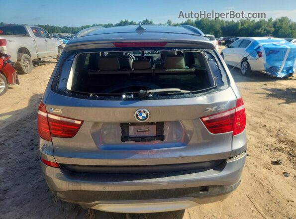 5UXWX9C55H0T12598 2017 BMW X3 Silver უკანა ხედი