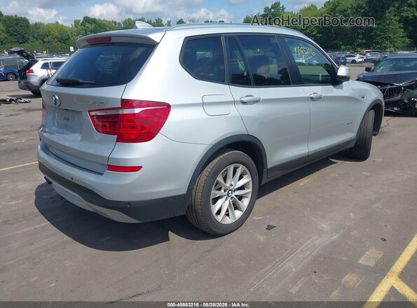 5UXWX9C56G0D83102 2016 BMW X3 Серебряный Задняя правая четверть