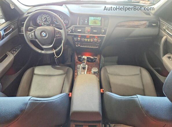 5UXWX9C56H0T08804 2017 BMW X3 Silver Dashboard view