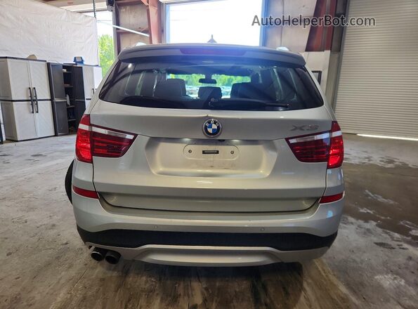 5UXWX9C56H0T08804 2017 BMW X3 Silver Rear view
