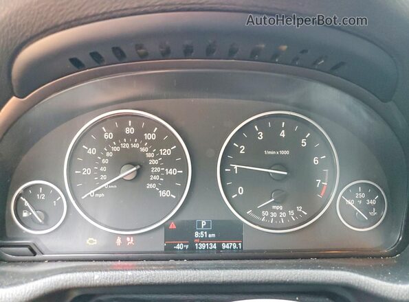 5UXWX9C57G0D69970 2016 BMW X3 White Սարքավորումների վահանակի տեսք