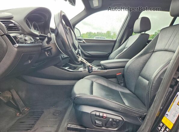 5UXWX9C57G0D79463 2016 BMW X3 Черный Вид салона спереди