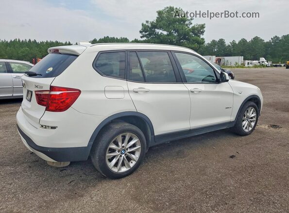 5UXWX9C57H0T01523 2017 BMW X3 Белый Задняя правая четверть