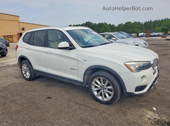 5UXWX9C57H0T01523 2017 BMW X3 Белый Передняя правая четверть