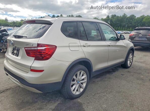 5UXWX9C59G0D67220 2016 BMW X3 Gold Задня права чверть