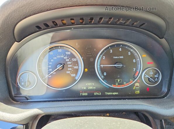 5UXWX9C59G0D86429 2016 BMW X3 Серебряный Вид щитка приборов