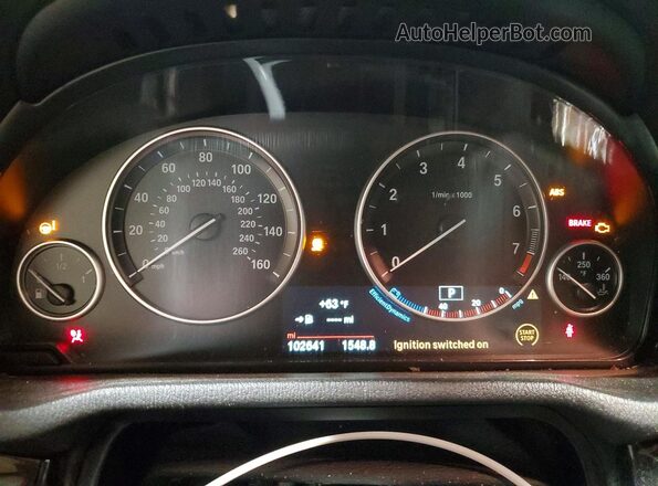 5UXWX9C59H0T03967 2017 BMW X3 Charcoal Սարքավորումների վահանակի տեսք