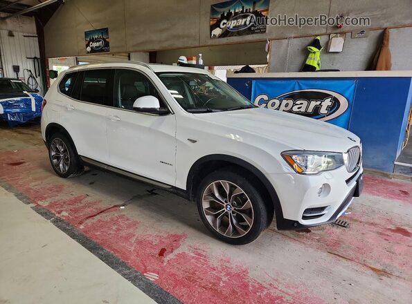 5UXWX9C59H0T11910 2017 BMW X3 White წინა მარჯვენა