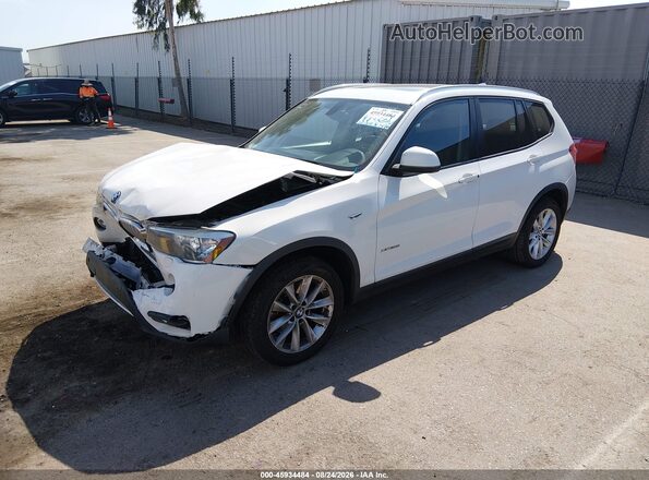 5UXWX9C5XG0D67307 2016 BMW X3 White Առջևի ձախ երեք քառորդ տեսարան