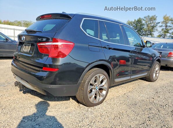 5UXWX9C5XG0D78260 2016 BMW X3 Black უკანა ხედი