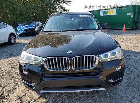 5UXWX9C5XG0D78260 2016 BMW X3 Black ხელსაწყოთა პანელის ხედი