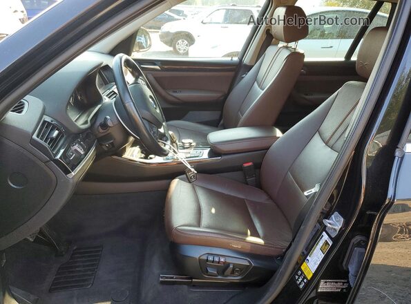 5UXWX9C5XG0D78260 2016 BMW X3 Black VIN კოდის სტიკერის ხედი