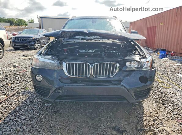 5UXWX9C5XG0D86696 2016 BMW X3 Black Front view
