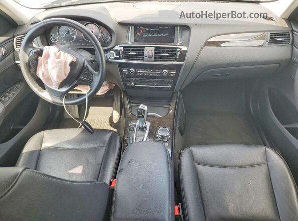 5UXWX9C5XG0D86696 2016 BMW X3 Black Dashboard view