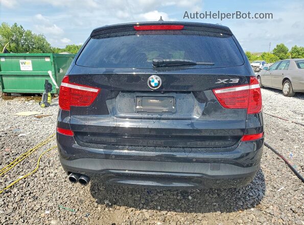 5UXWX9C5XG0D86696 2016 BMW X3 Black Rear view