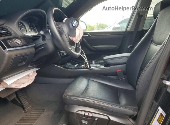 5UXWX9C5XG0D86696 2016 BMW X3 Black Front interior view
