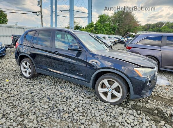 5UXWX9C5XH0T06635 2017 BMW X3 Black Widok z przodu