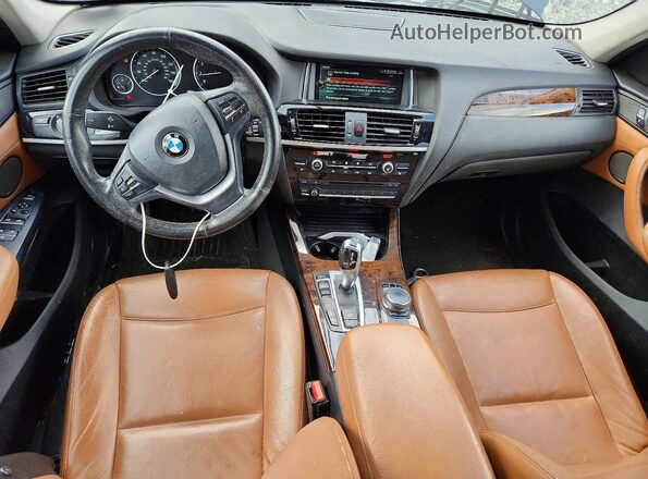 5UXWX9C5XH0T06635 2017 BMW X3 Black Widok zestawu wskaźników