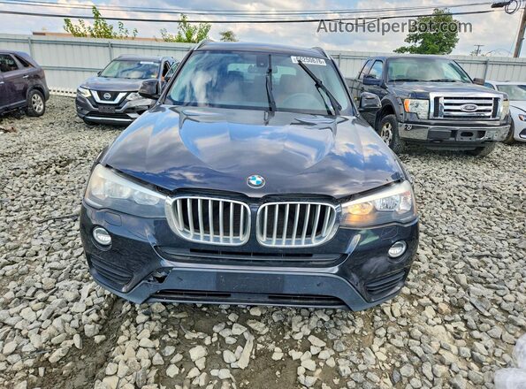5UXWX9C5XH0T06635 2017 BMW X3 Black Widok z tyłu