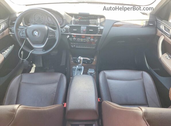 5UXWY3C50G0N87109 2016 BMW X3 White Dashboard view