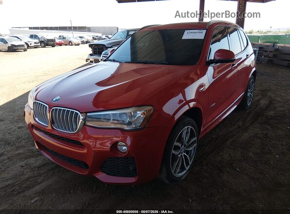 5UXWY3C56G0F84136 2016 BMW X3 Красный Вид спереди