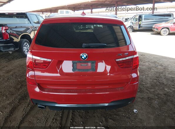 5UXWY3C56G0F84136 2016 BMW X3 Красный 